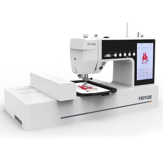 Compact Combo Sewing & Embroidery Machine - 11cm x 17cm Hoop - Strong Servo Motor